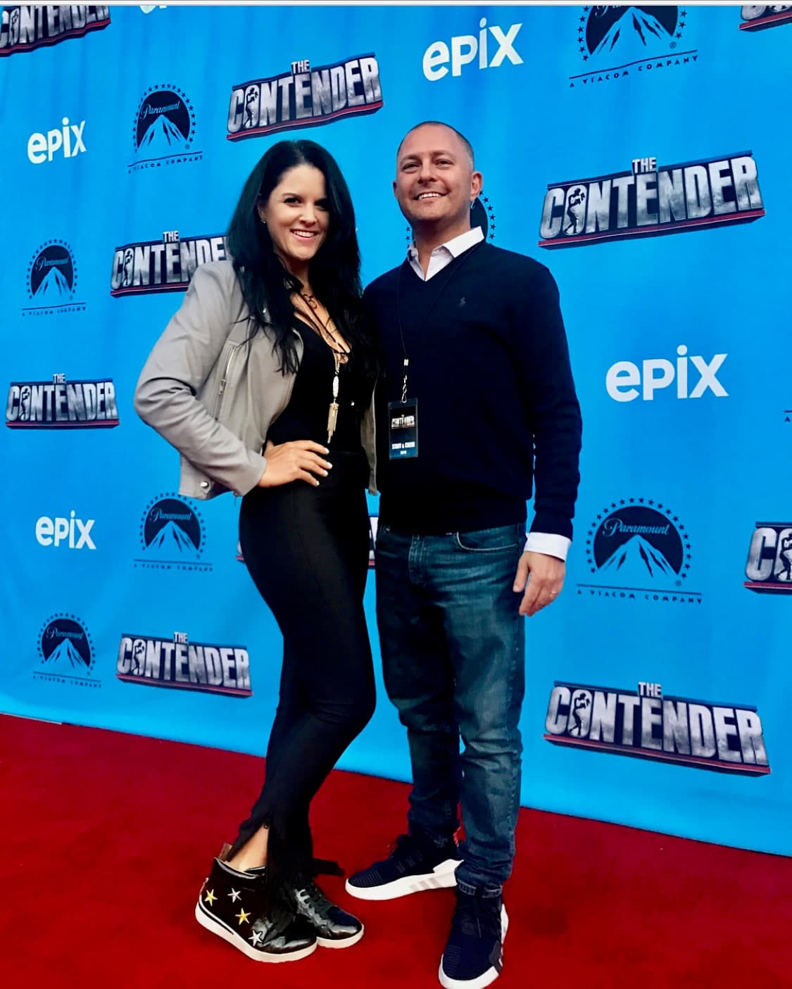 Barry Poznick at the EPIX premiere of The Contender