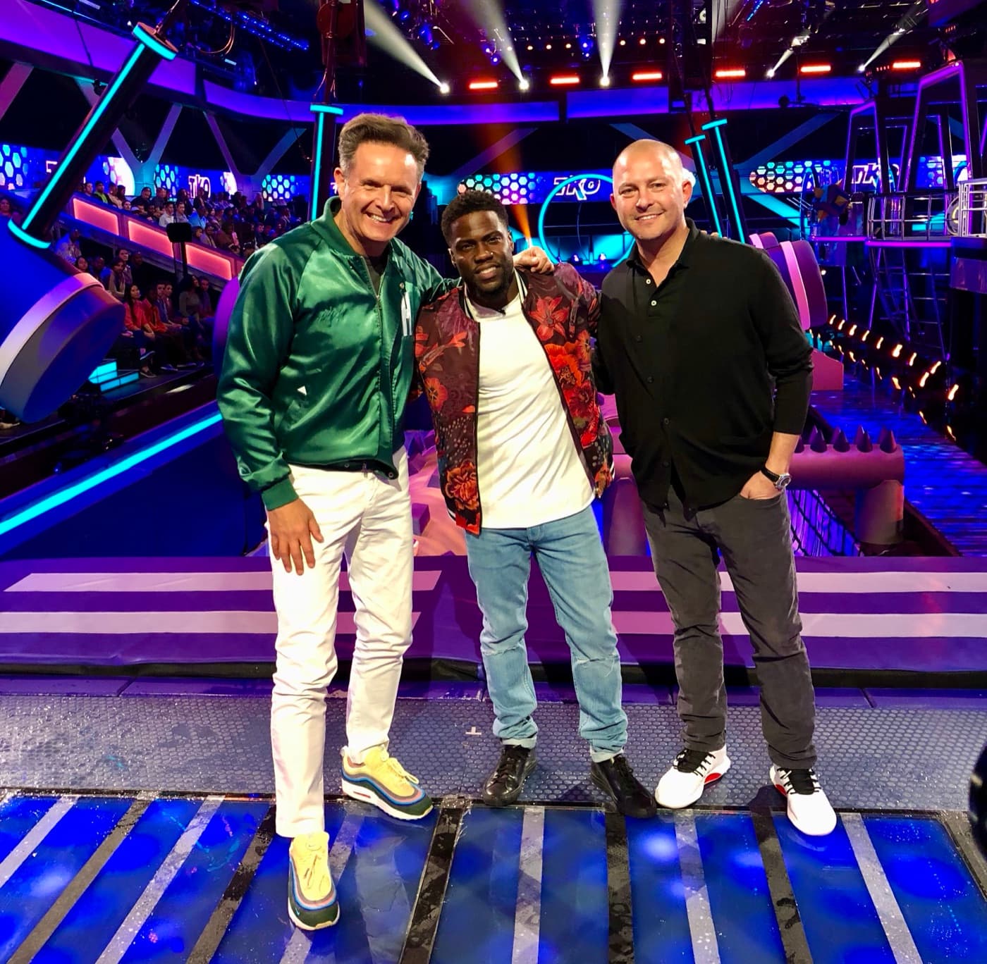 Barry Poznick with Kevin Hart and Mark Burnett on TKO