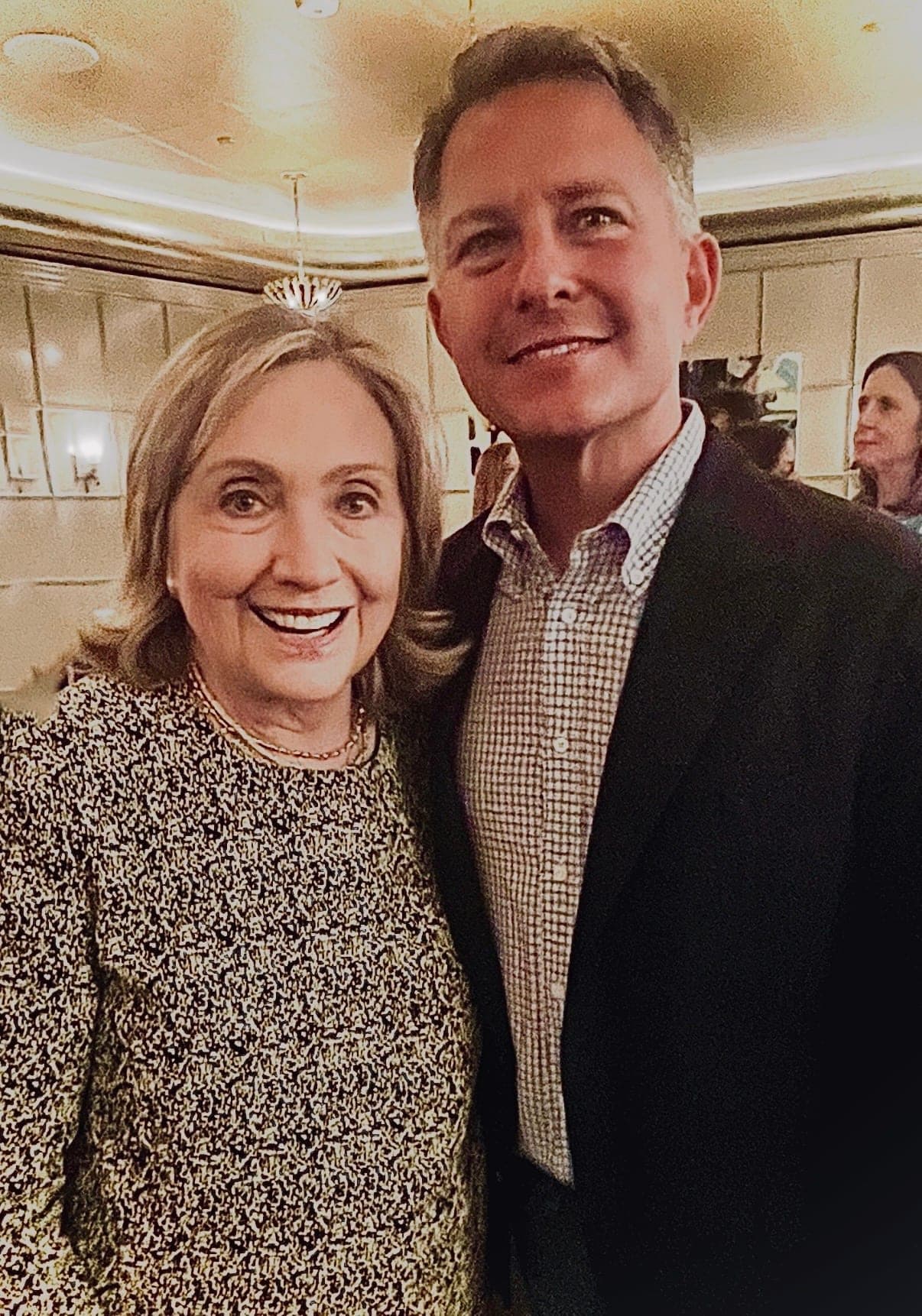 Barry Poznick with former Secretary of State Hillary Clinton