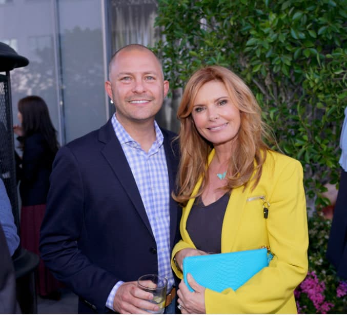 Barry Poznick with producer Roma Downey